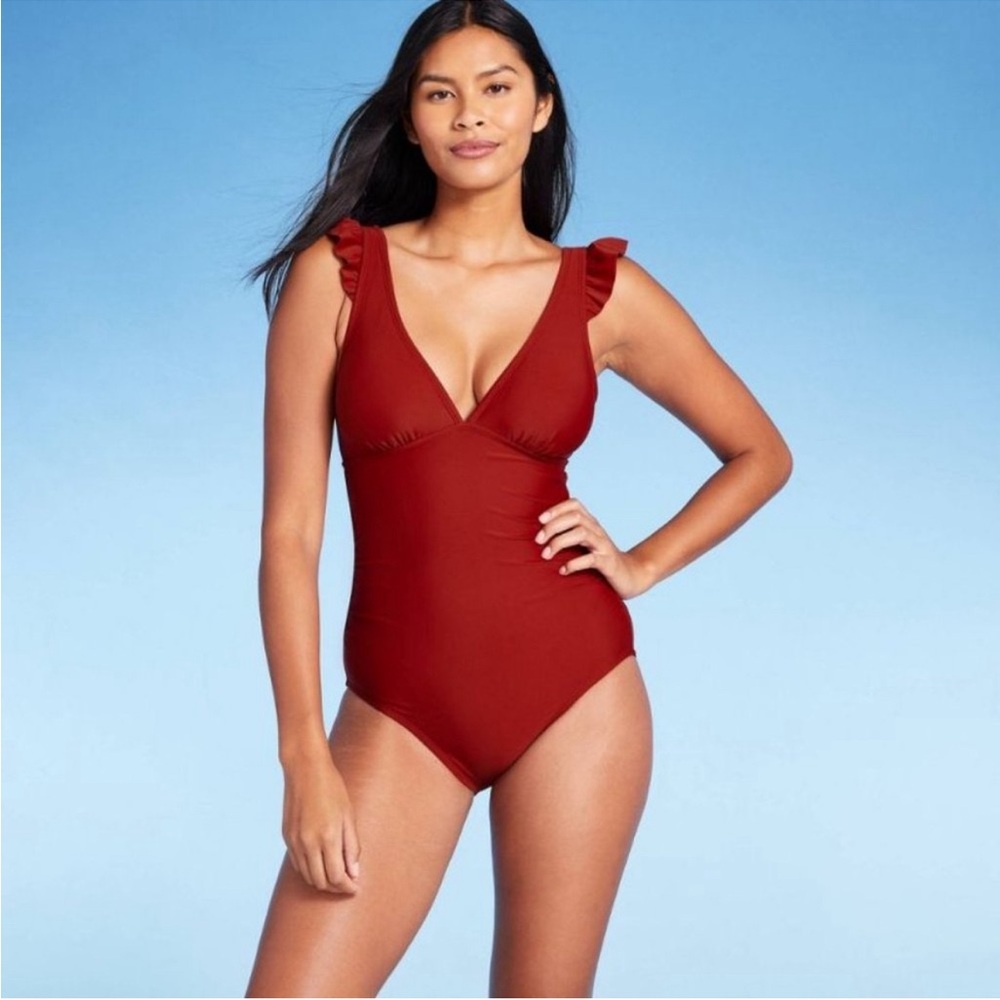 Kona Sol Target Large Red Swimsuit
